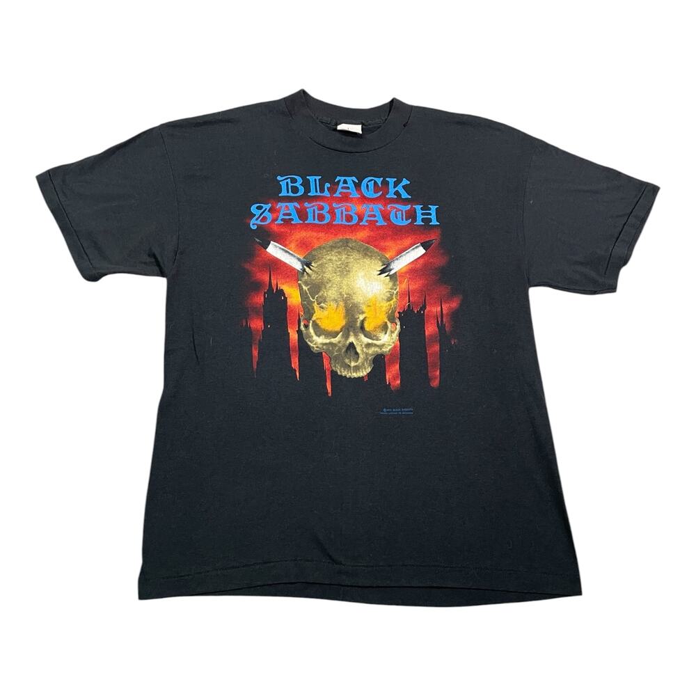 Vintage 1989 Black Sabbath T-Shirt Headless Cross Tour